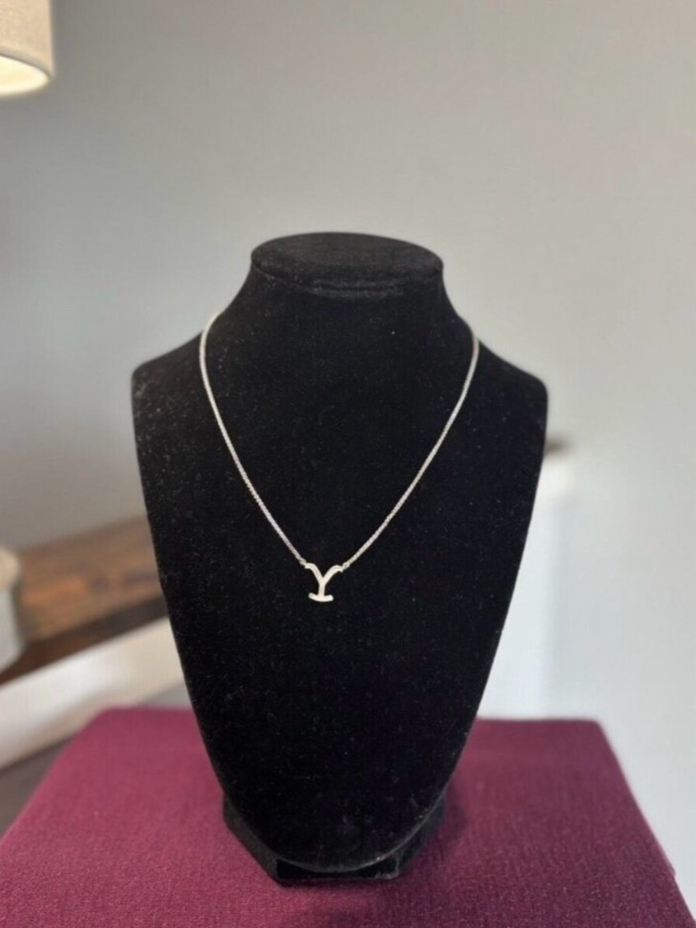 Kendra Scott Yellowstone Y Silver Necklace - Picture 2 of 5